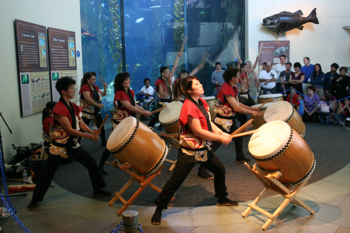 Aquarium of the Pacific Autumn Festival Drummers