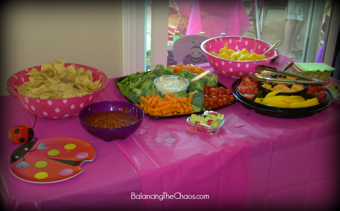 Ladybug Birthday Party Appetizers