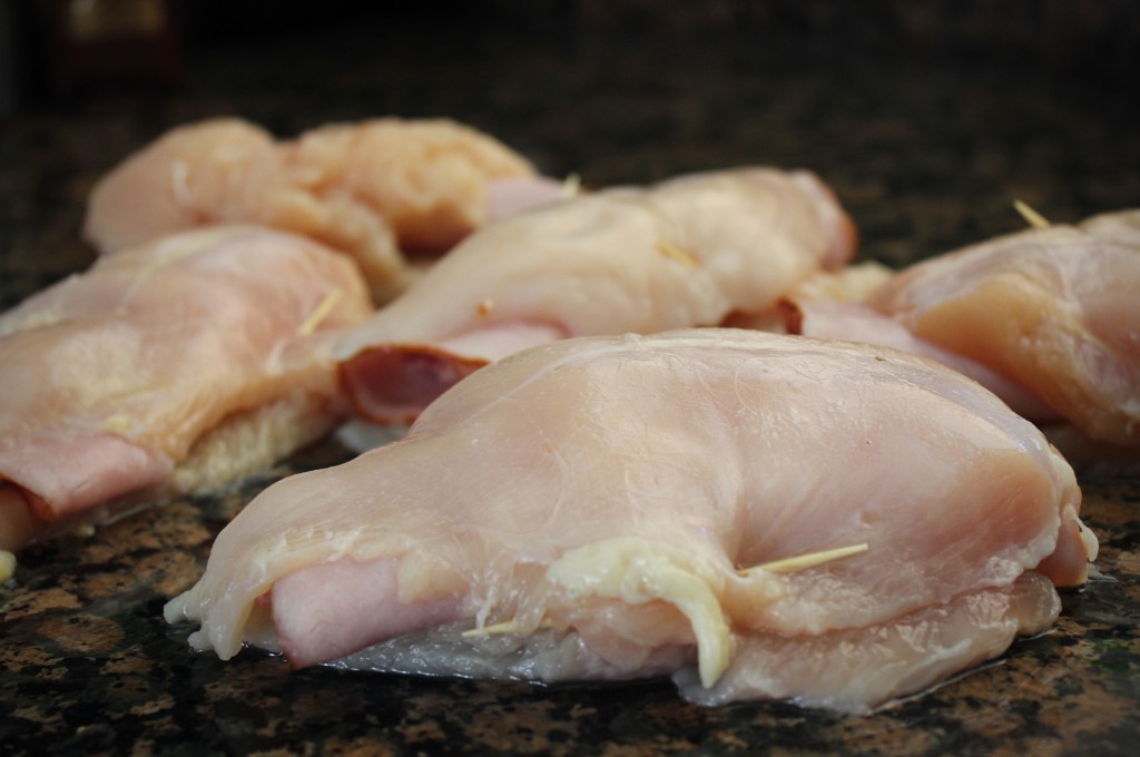 Chicken Cordon Blue with Bacon Prep