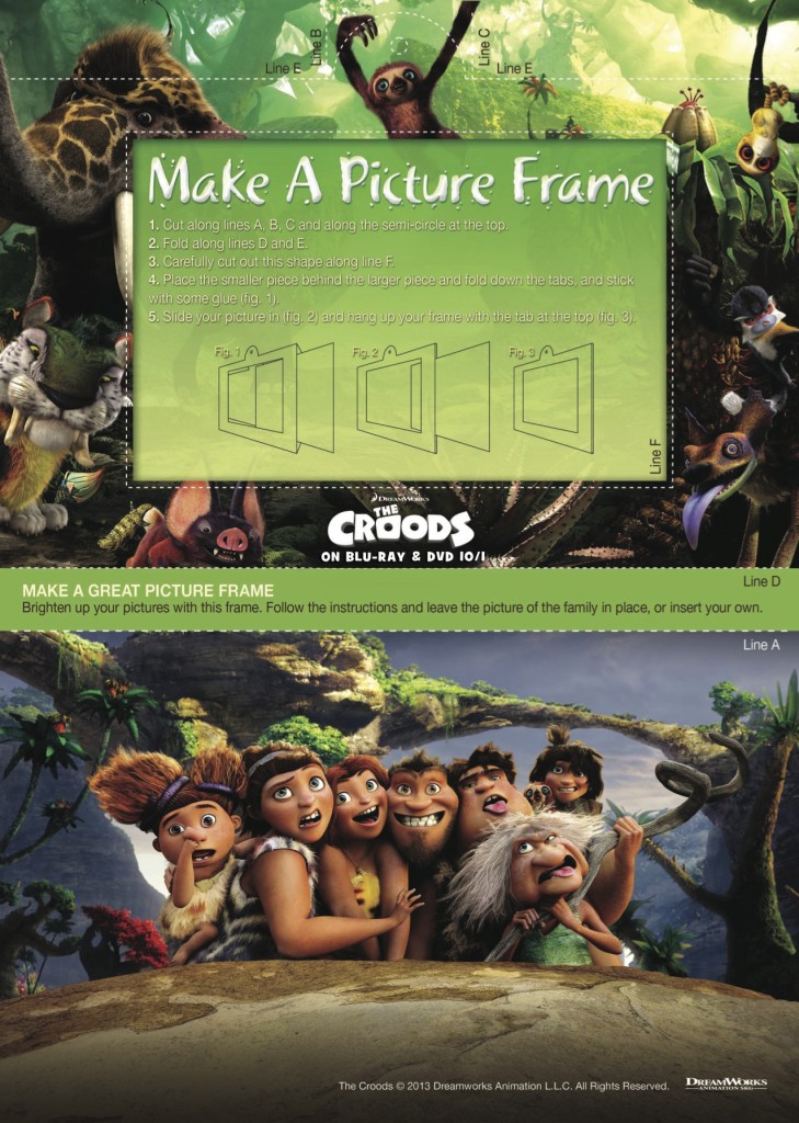 Croods Craft Picture Frame