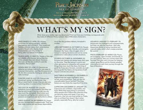 Percy Jackson Whats My Sign