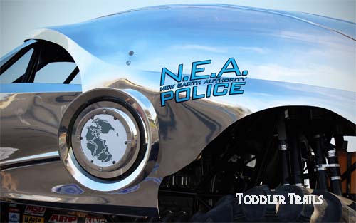 New Earth Authority Police Monster Truck Logo