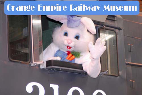Orange Empire Railway Bunny train
