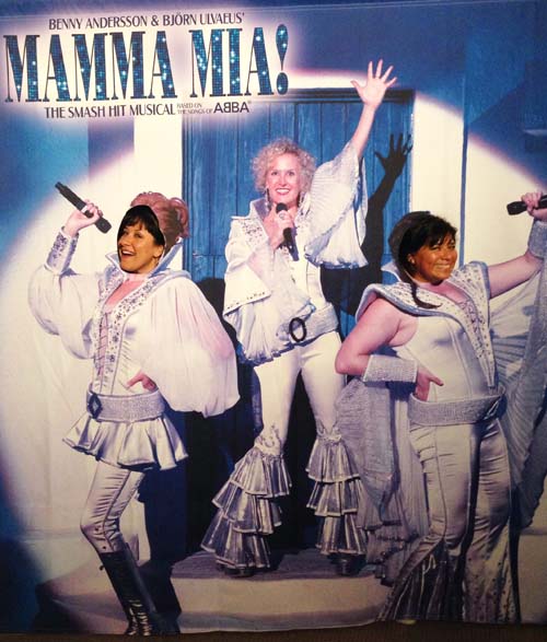 Alma and I at Mamma Mia