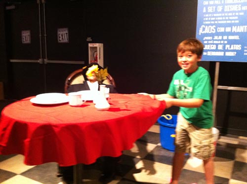Discovery Science Center Table Experiment