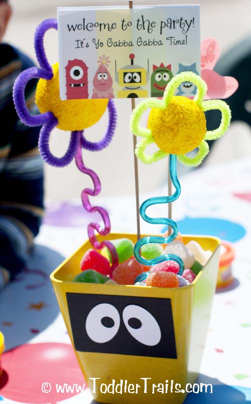 Yo Gabba Gabba Center Pieces