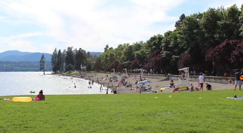 Coeur d Alene beach