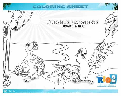 Rio2 Printable Coloring Page