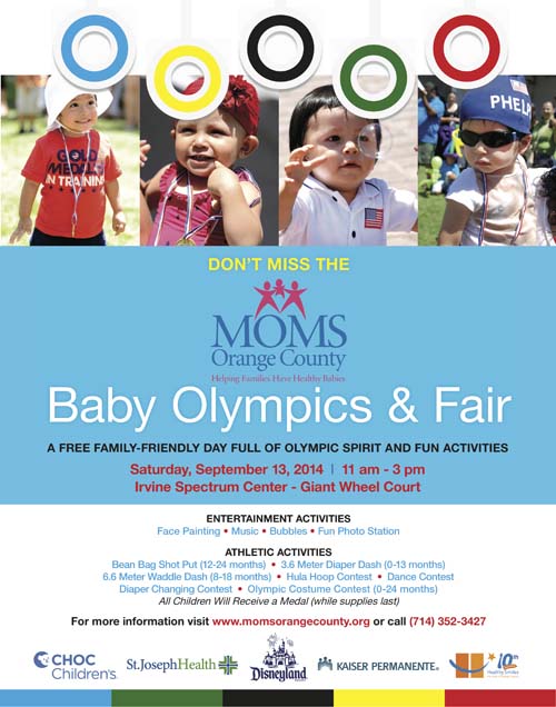 Baby Olympics, MOMS Orange County Event
