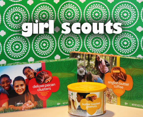 Girl Scouts Nuts and Magazines