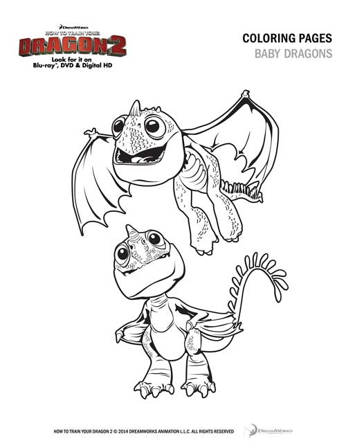 How To Train Your Dragon 2, Free Printable, Coloring Page