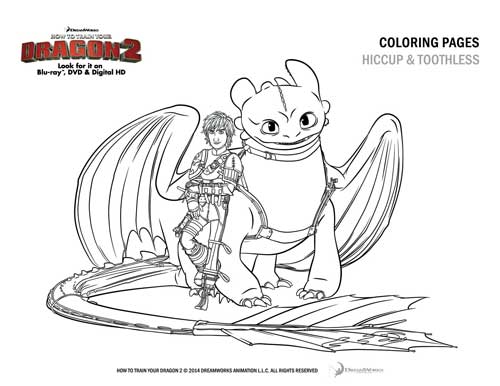 How To Train Your Dragon 2, Coloring Page, Free Printable