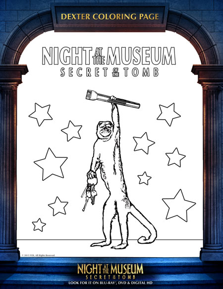 Night At The Museum Free Coloring Page