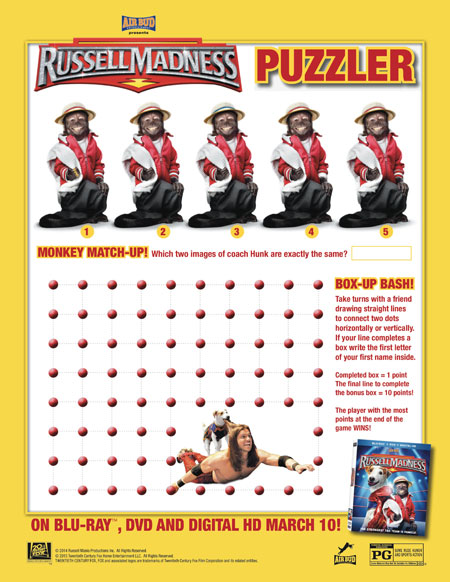 Russell Madness Puzzle Free Printable