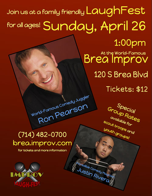 Brea Improv, Laugh Fest, Family Show