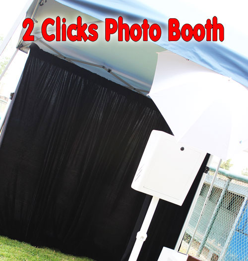 2 Clicks Photo booth set up Outdoors