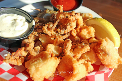 Celebrating with Calamari at Abalonetti Bar and Grill