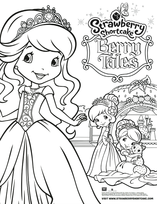 Berry Tales Coloring Sheet 650
