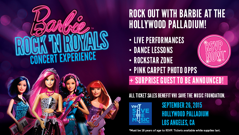 Barbie Rock N Royals Music Experince