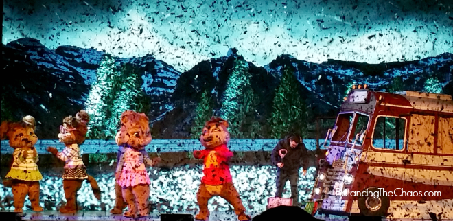 Alvin and The Chipmunks live snow