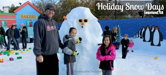 winter fun during Holiday Snow Days 2015 Legoland CA