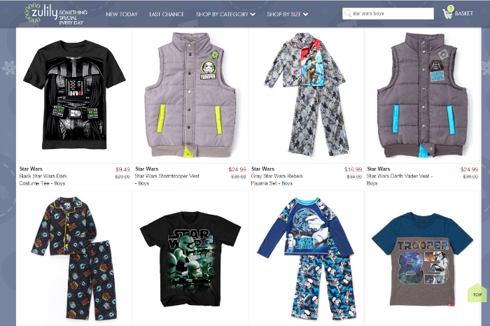 zulily star wars