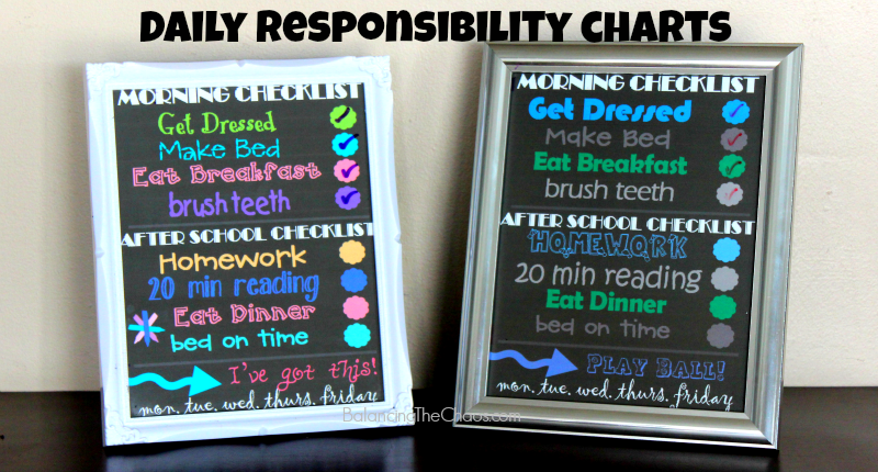 Daily Responsibilities Chart