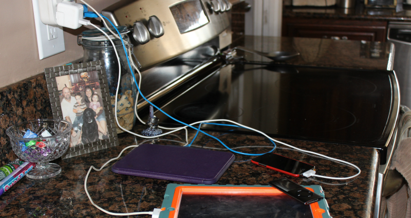 Tablets taking over Simple Tablet Charging Station