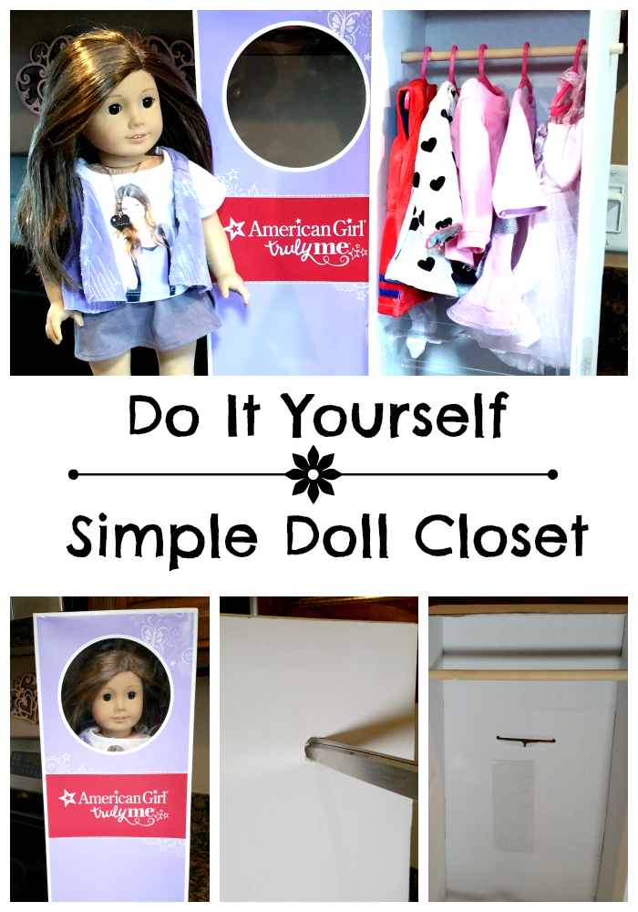 Do It Yourself Simple Doll Closet