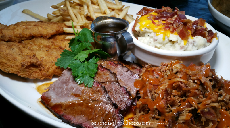 Lucille's Two Meat Plate with Fried Chicken