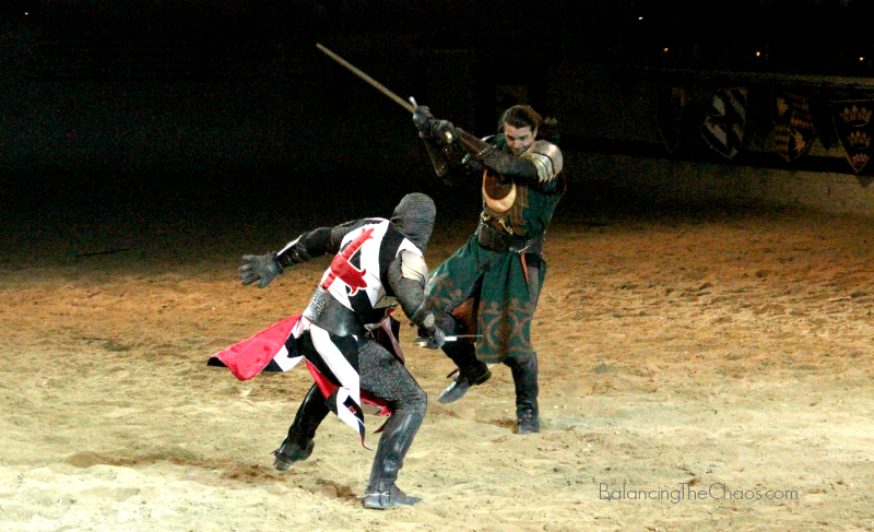 Medieval Times Knights in action MTSpringBreak