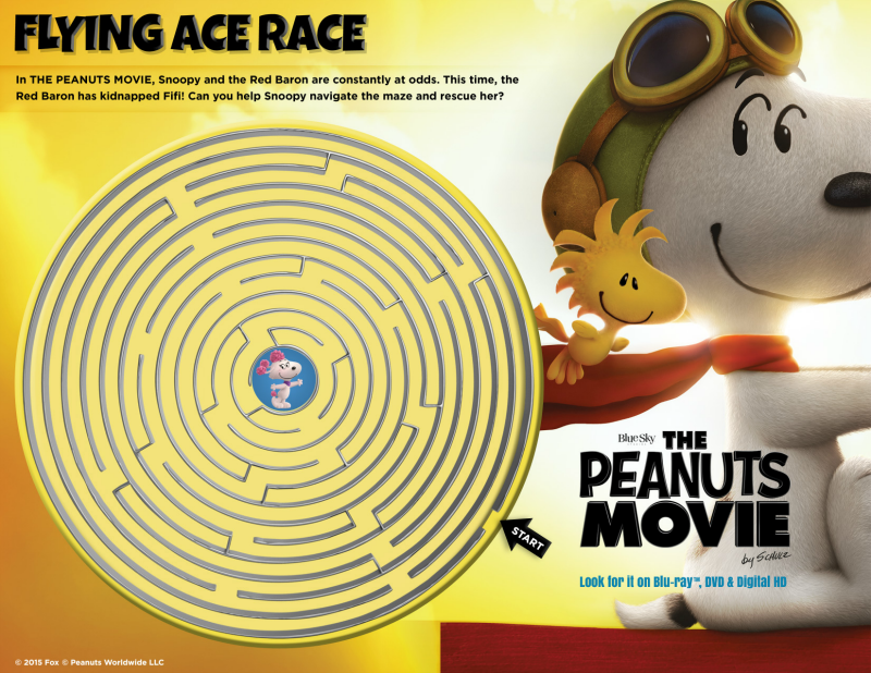 Peanuts Movie Flying Ace Race