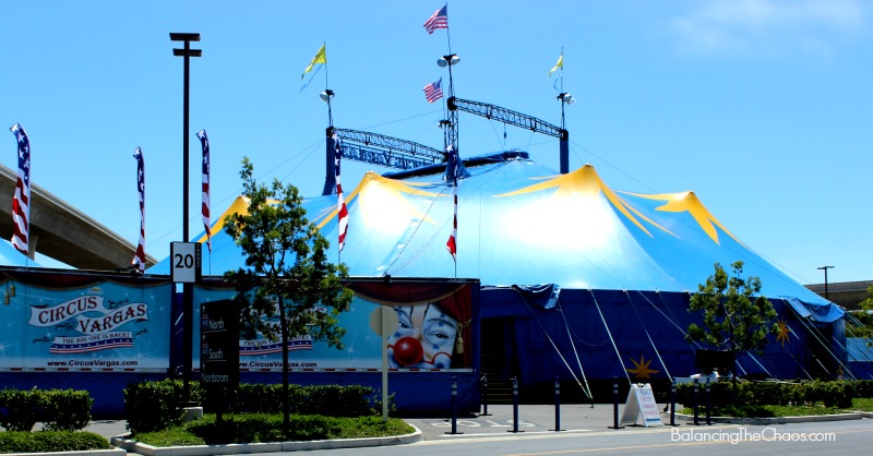 Circus Vargas Blue Yellow Big Top