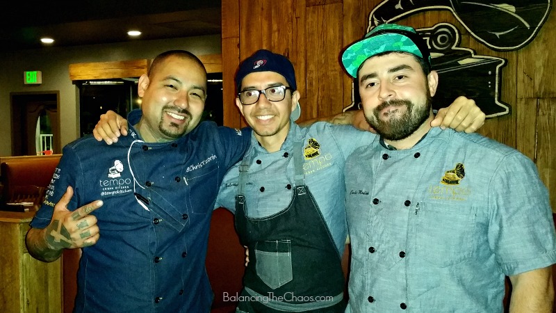 Tempo Urban Kitchen Chef Chris Tzorin, Chef Charlie Medina & Chef Salvador Carrillo