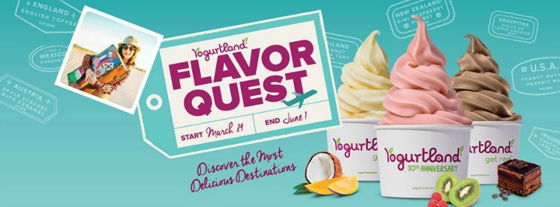 Yogurtland Flavor Quest Graphic