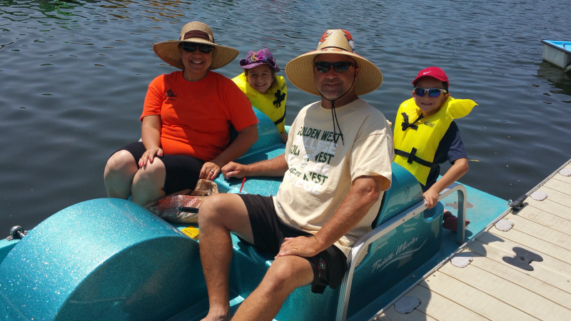 Pedal Boats at Santee Lakes