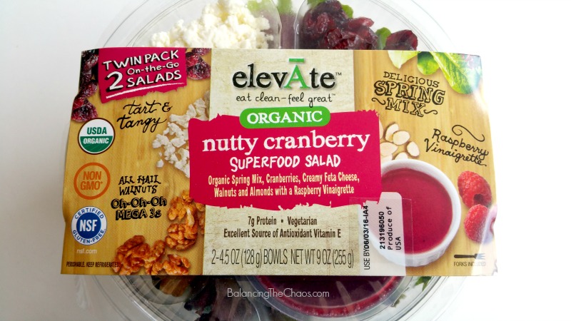 elevAte Organic salad nutty cranberry superfood salad
