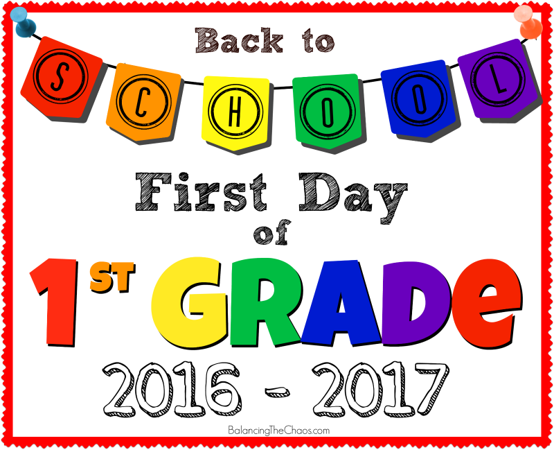 Back To School 2nd Grade Sign