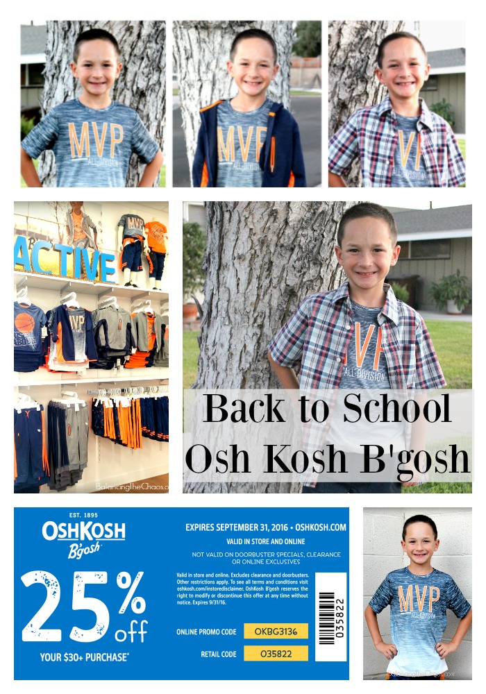 Back to School Collage OshKosh Bgosh