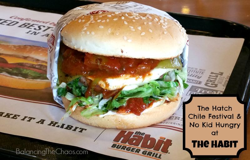 Hatch Chile Burger & No Kid Hungry at The Habit