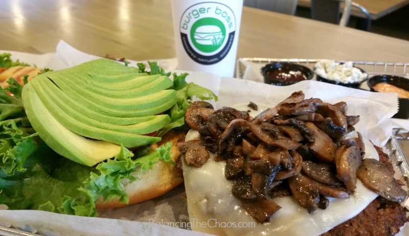 Burger Boss Avocado Mushroom Burger