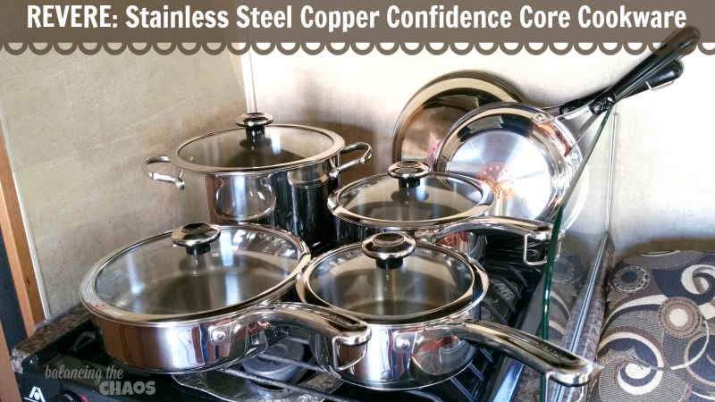Revere Stainless Steel Copper Confidence Core Cookware