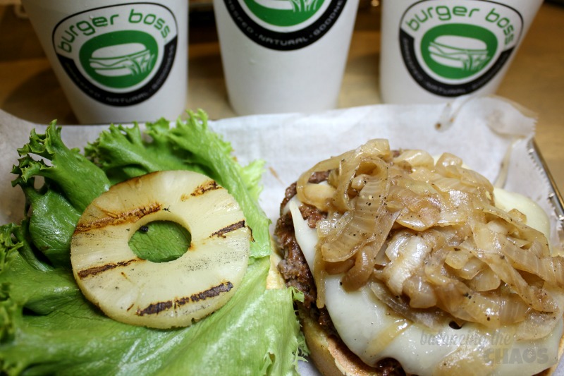 Burger Boss with Pineapple and grilled onions