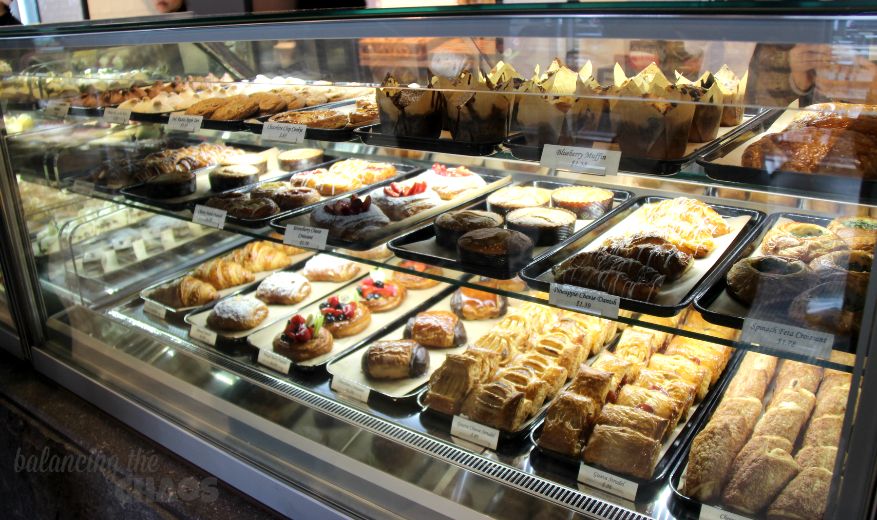 Porto's Bakery and Cafe pastries on display