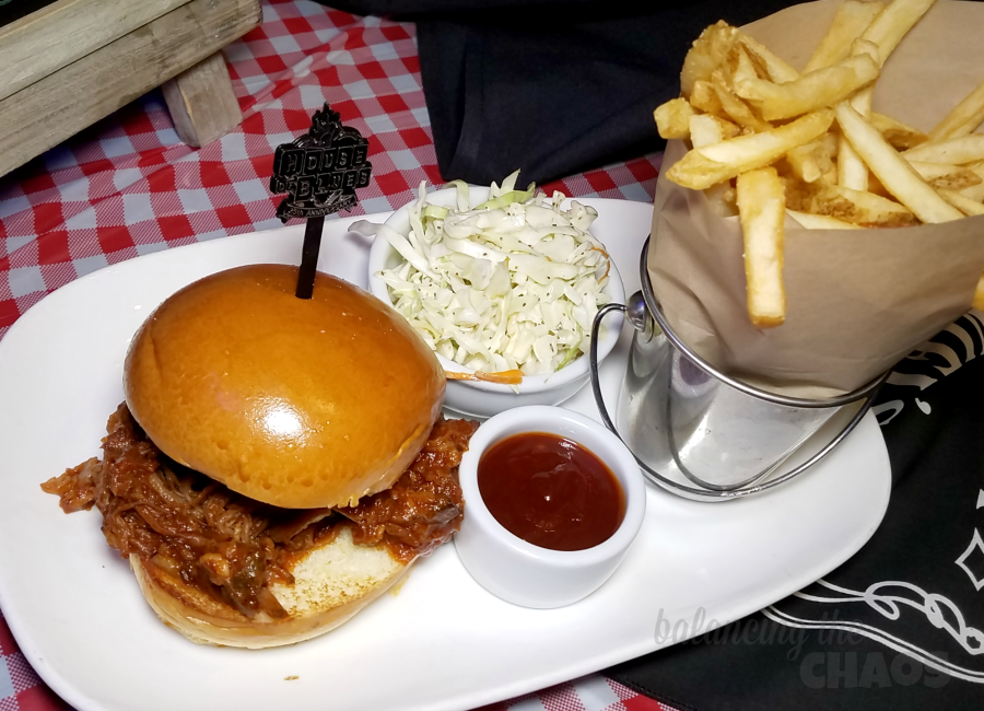 House of Blues BBQ Pulled Pork Sandwich