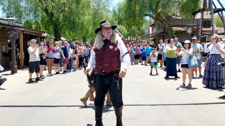 The Sheriff Addresses the Crowd at Knott's Ghost Town Alive