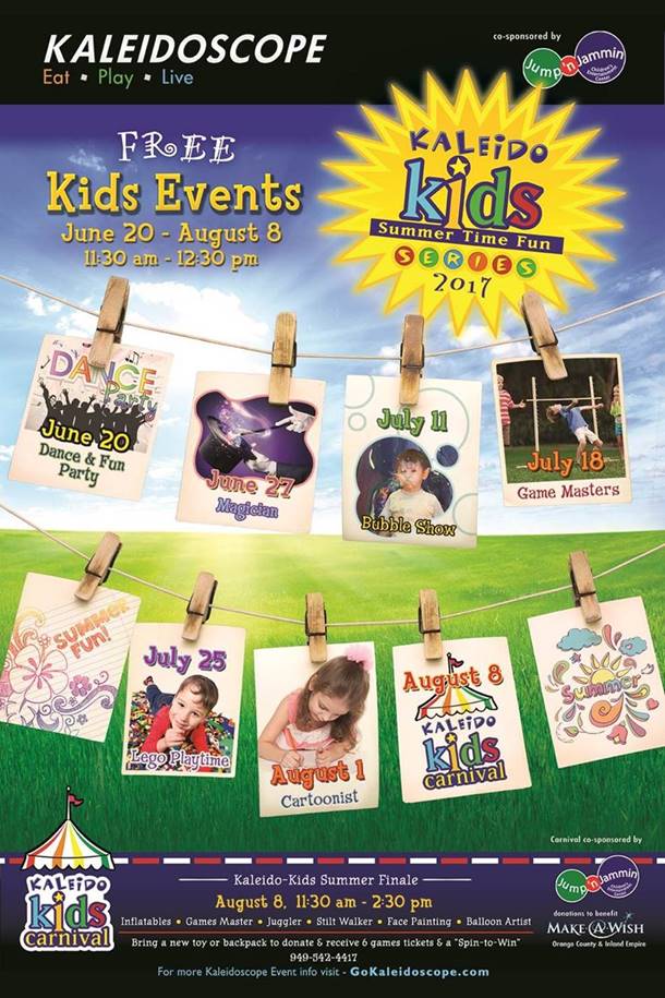 Free Summer Kids Events Mission Viejo Kaleidoscope