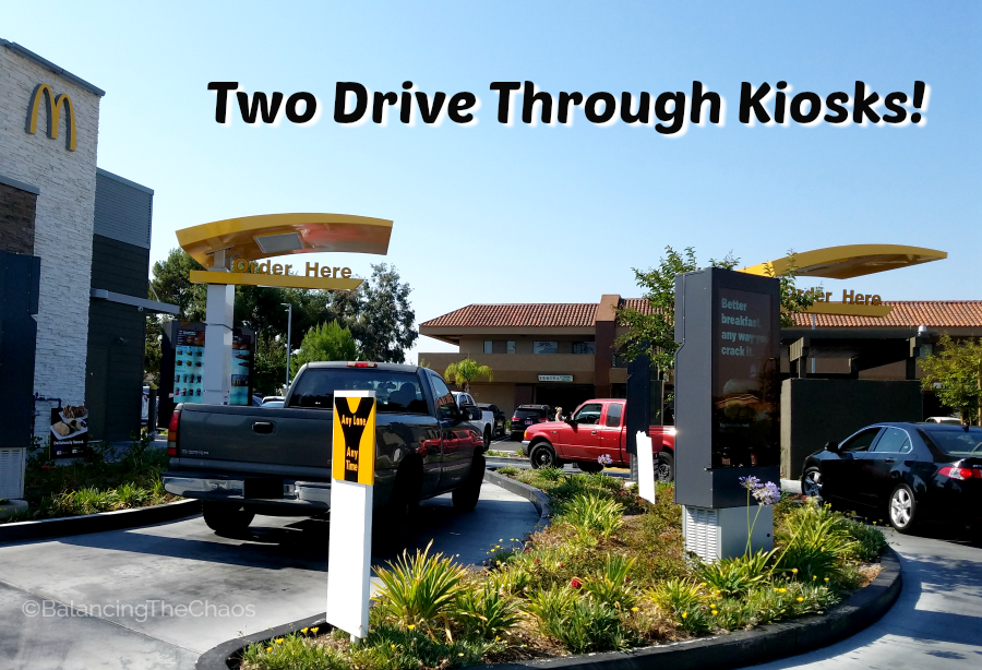 McDonalds Southern California Two Drive Through Kiosks at select locations