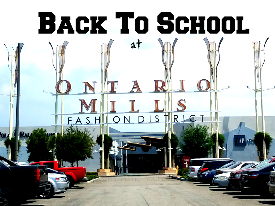 Back to School Shoppin at Ontario Mills Mall