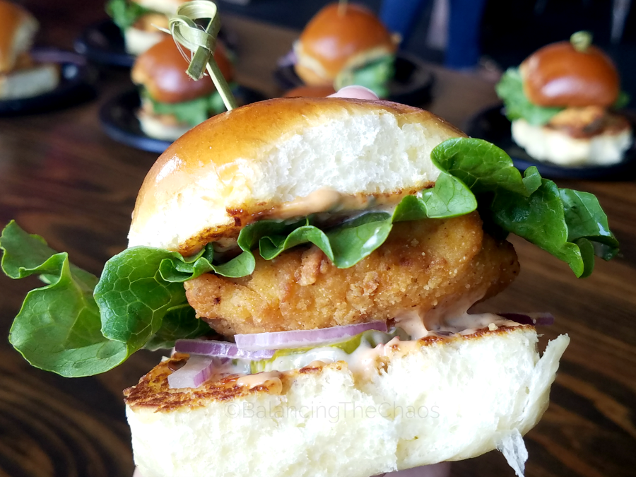 Stacked Catering Fried Buttermilk Chicken Sliders